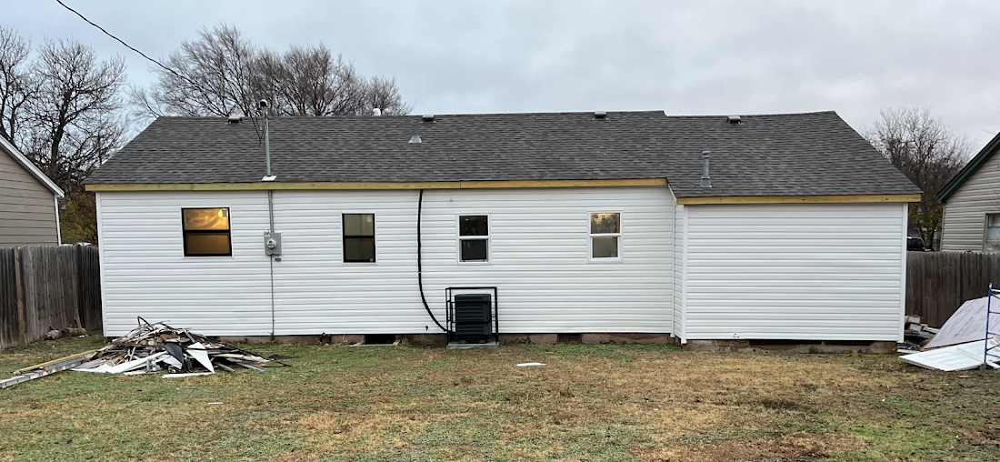 Completed plumbing work